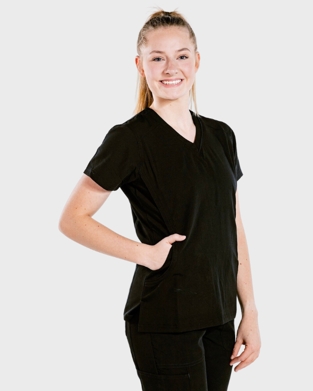 Stretch V-Neck Scrub Top