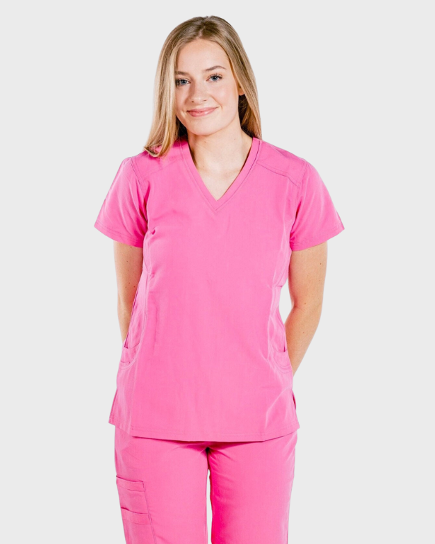 Stretch V-Neck Scrub Top